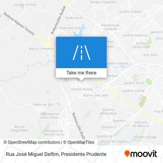 Rua José Miguel Delfim map