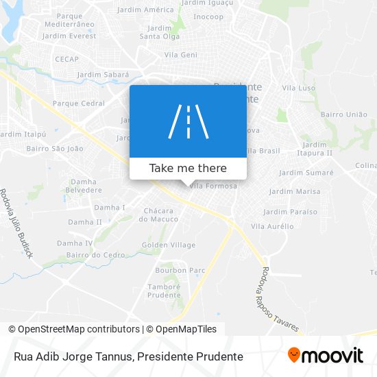 Mapa Rua Adib Jorge Tannus