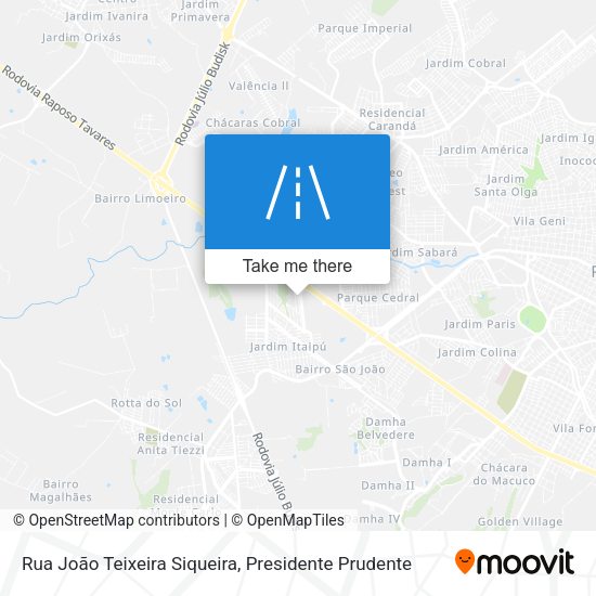 Rua João Teixeira Siqueira map