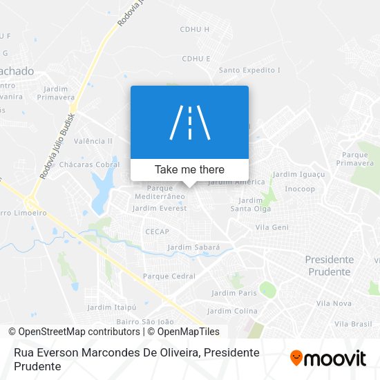 Rua Everson Marcondes De Oliveira map