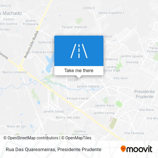 Rua Das Quaresmeiras map