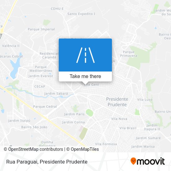 Rua Paraguai map