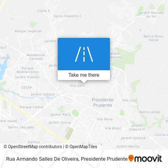 Rua Armando Salles De Oliveira map