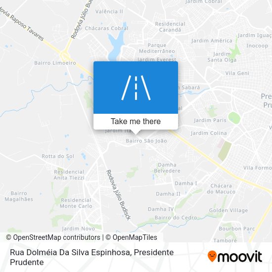 Rua Dolméia Da Silva Espinhosa map