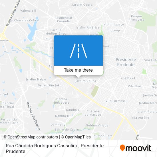 Rua Cândida Rodrigues Cassulino map
