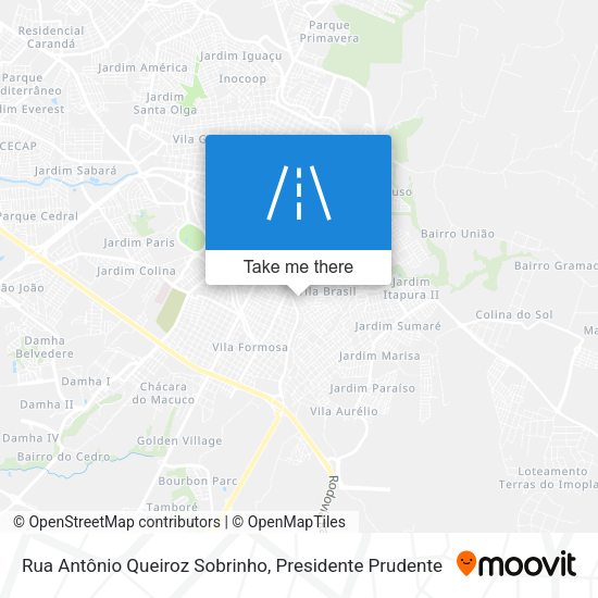Rua Antônio Queiroz Sobrinho map