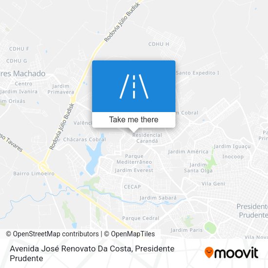Avenida José Renovato Da Costa map