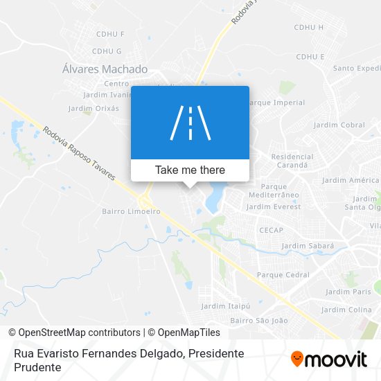 Rua Evaristo Fernandes Delgado map