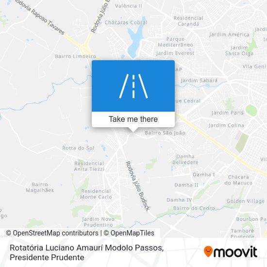 Rotatória Luciano Amaurí Modolo Passos map