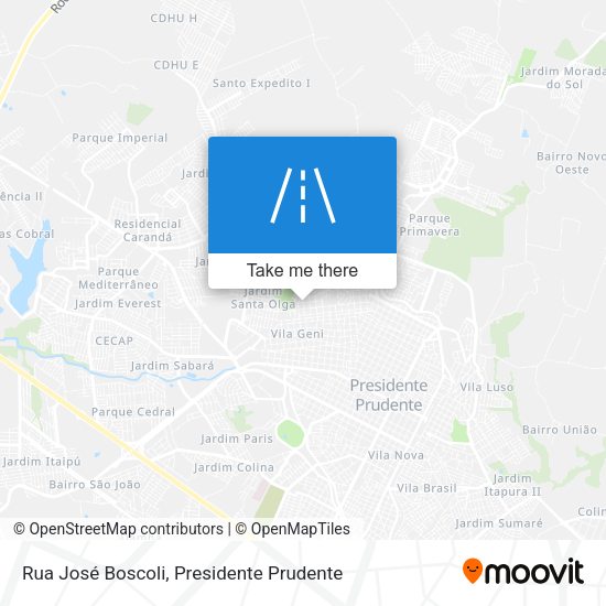 Rua José Boscoli map