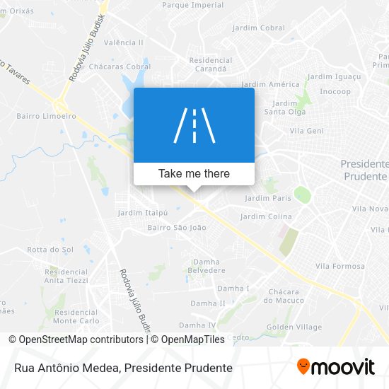 Rua Antônio Medea map