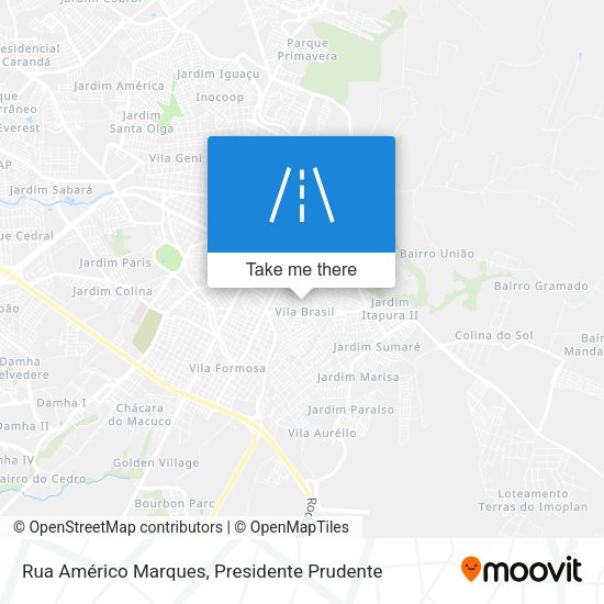 Rua Américo Marques map