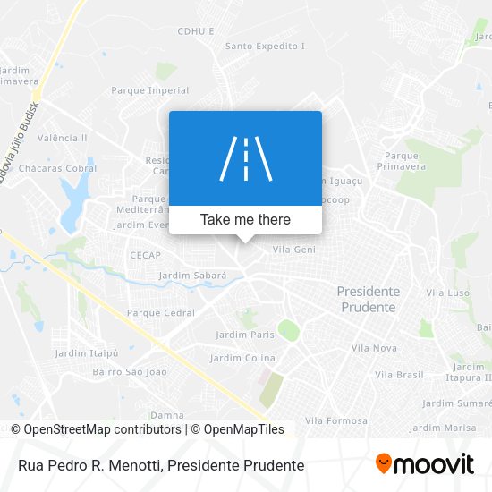 Rua Pedro R. Menotti map