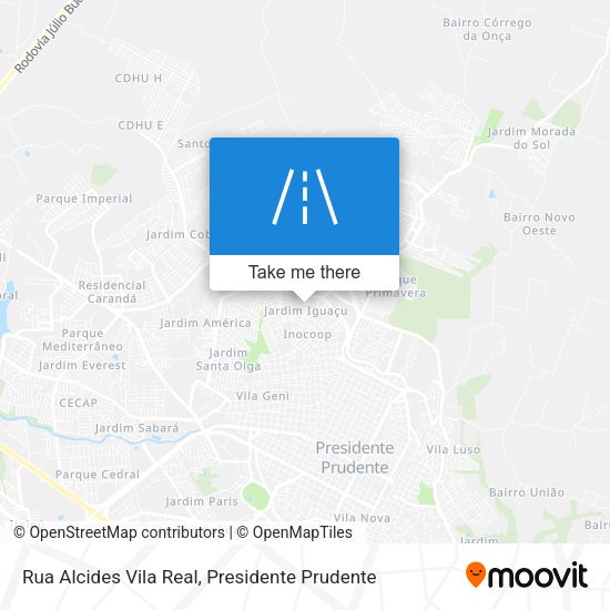 Rua Alcides Vila Real map