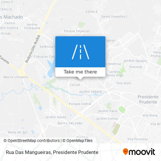 Rua Das Mangueiras map