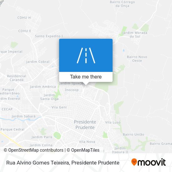 Rua Alvino Gomes Teixeira map