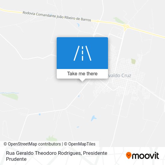 Rua Geraldo Theodoro Rodrigues map