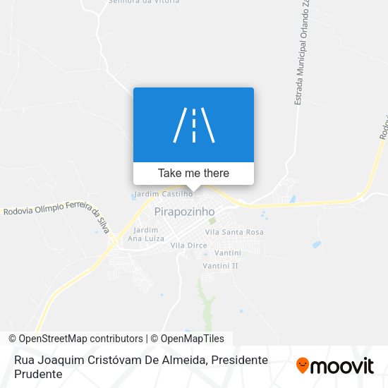 Rua Joaquim Cristóvam De Almeida map