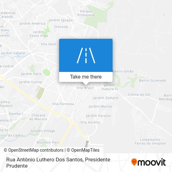 Rua Antônio Luthero Dos Santos map