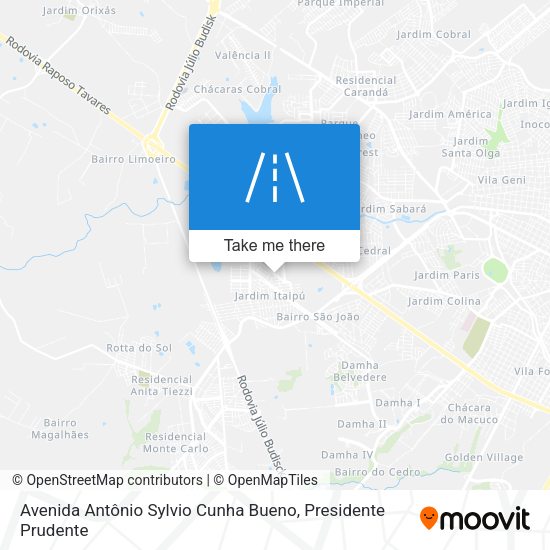 Avenida Antônio Sylvio Cunha Bueno map