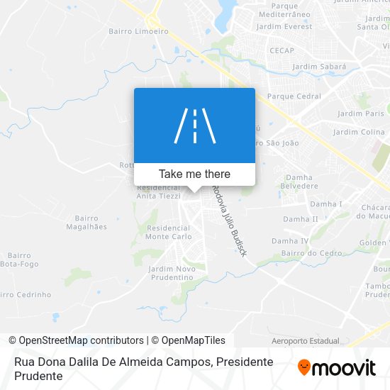 Rua Dona Dalila De Almeida Campos map
