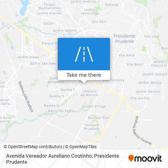 Avenida Vereador Aureliano Coutinho map