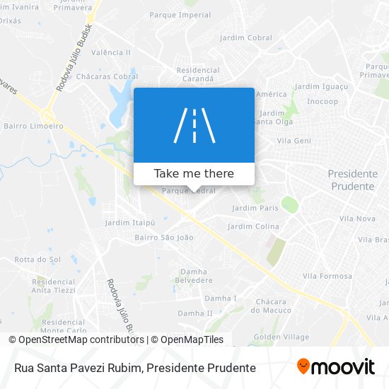 Rua Santa Pavezi Rubim map