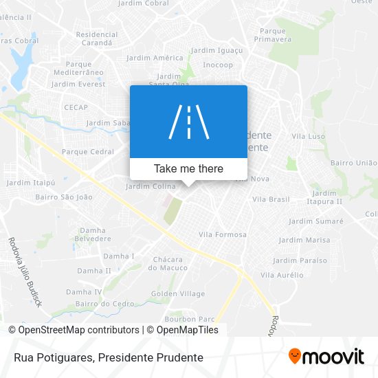 Rua Potiguares map