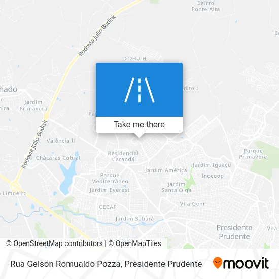Rua Gelson Romualdo Pozza map