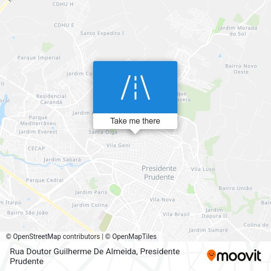 Rua Doutor Guilherme De Almeida map