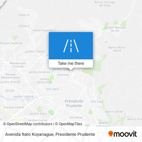 Avenida Itaro Koyanague map