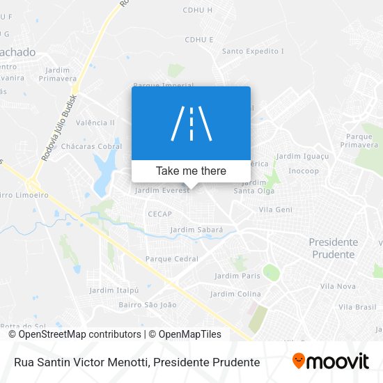 Rua Santin Victor Menotti map