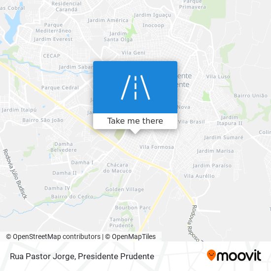 Rua Pastor Jorge map