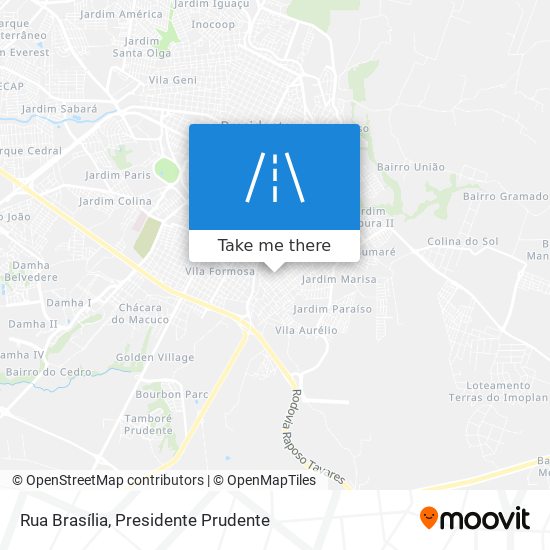 Mapa Rua Brasília