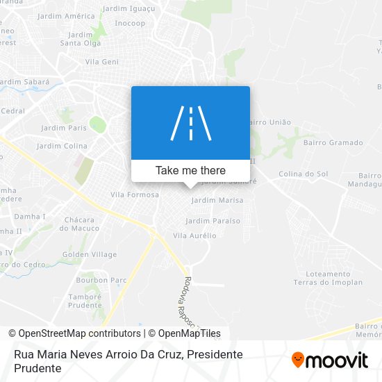 Rua Maria Neves Arroio Da Cruz map