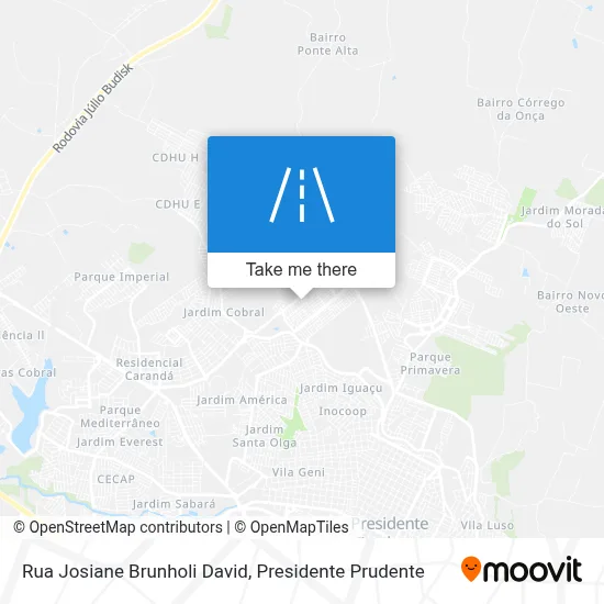 Rua Josiane Brunholi David map