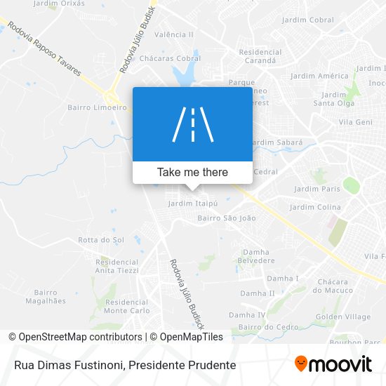 Rua Dimas Fustinoni map