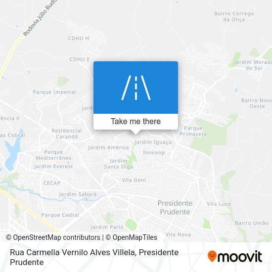 Rua Carmella Vernilo Alves Villela map