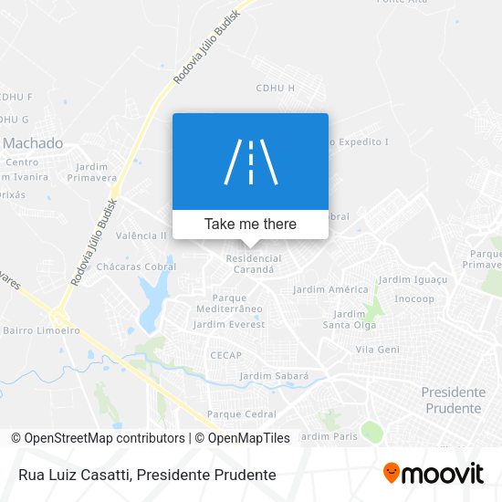 Rua Luiz Casatti map
