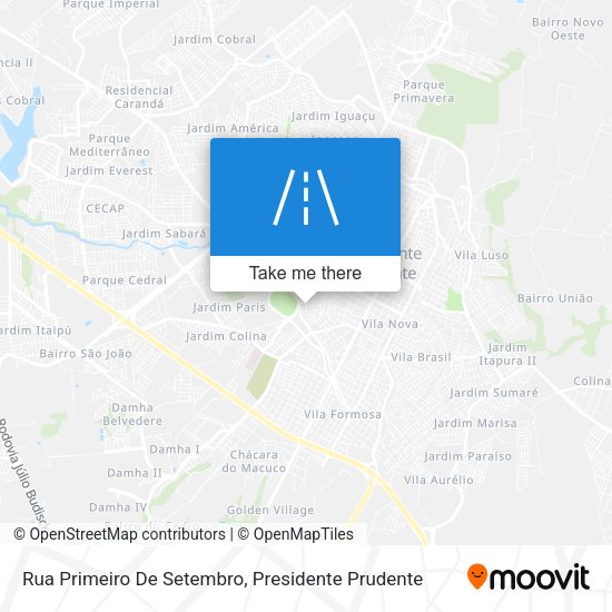 Rua Primeiro De Setembro map