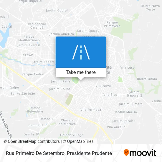 Rua Primeiro De Setembro map