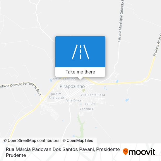 Rua Márcia Padovan Dos Santos Pavani map