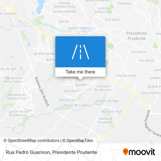 Rua Pedro Guarinon map