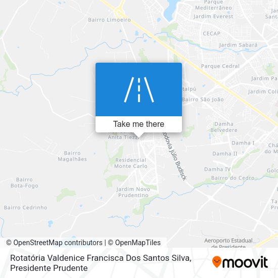 Rotatória Valdenice Francisca Dos Santos Silva map