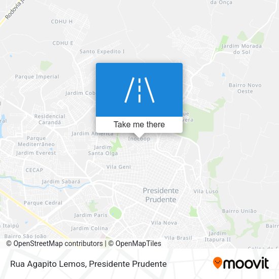 Rua Agapito Lemos map