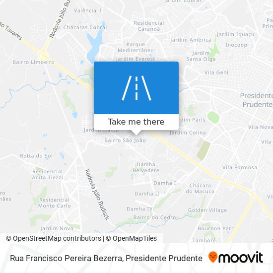 Mapa Rua Francisco Pereira Bezerra