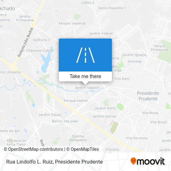 Rua Lindolfo L. Ruiz map