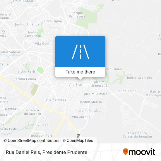 Rua Daniel Reis map