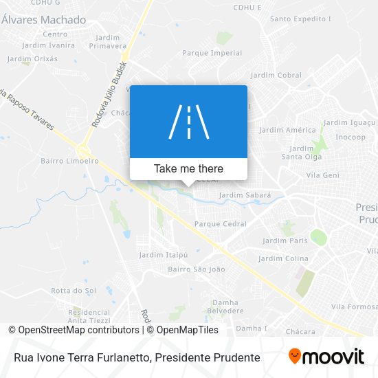 Rua Ivone Terra Furlanetto map