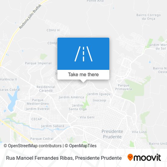Rua Manoel Fernandes Ribas map